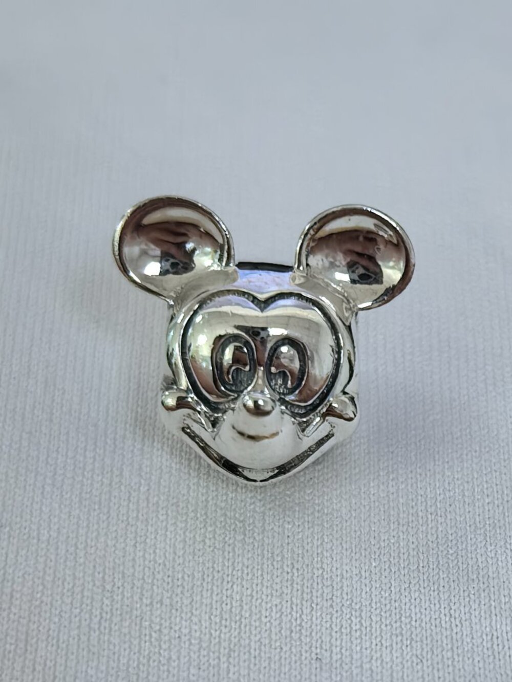 Pandora Disney Polished Mickey Mouse Charm, S925 Silver Jewelry